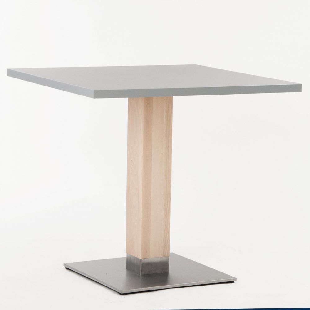 Tischsäulen aus Holz | Kantinenmoebel.info