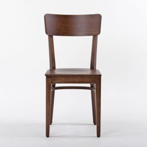 Kantinenstühle Frankfurter, Bistrostuhl aus Holz