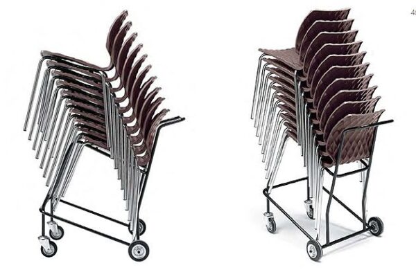 Stapelwagen für U5 Stühle mit Kunststoffschale