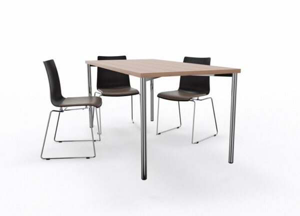 Kantinentisch S2052 mit Stahlrohrgestell